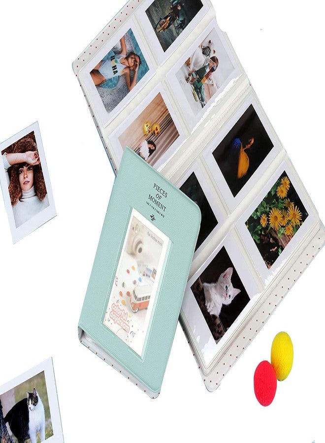 Stela [In-stax Mini 64 page Photo Album] Pieces of Moment Book Album Compatible for Films of Fujiflm In-stax Mini 7s 8 8+ 9 25 26 50s 70 90 10 11 30 55 20 50 7 LiPlay & Hello kitty (Ice Blue) - Image 3